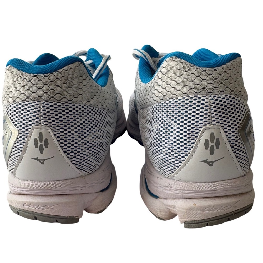 Mizuno Wave Rider 17 Men's Running Shoes White Blue Athletic Sneakers Size 10.5 - Picture 6 of 10